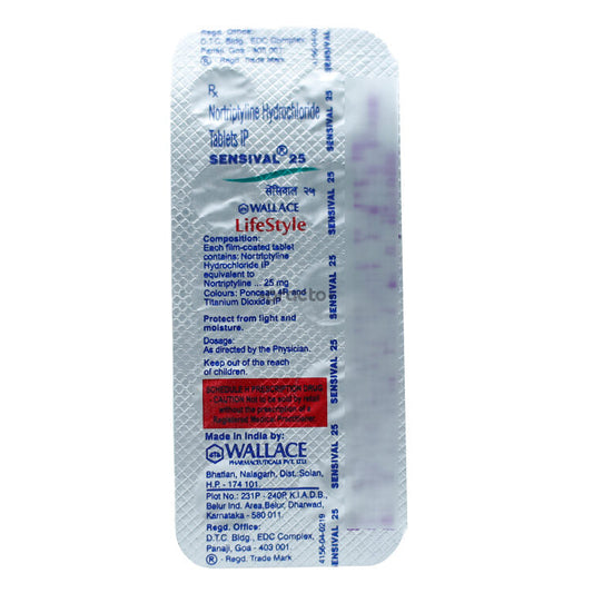 Sensival Tab 25mg 20's