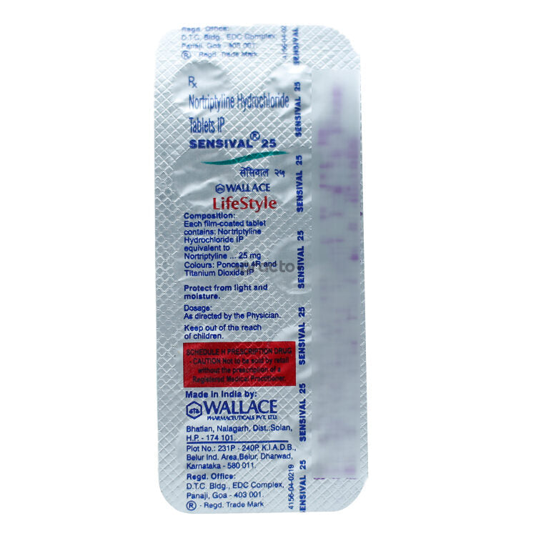 Sensival Tab 25mg 20's