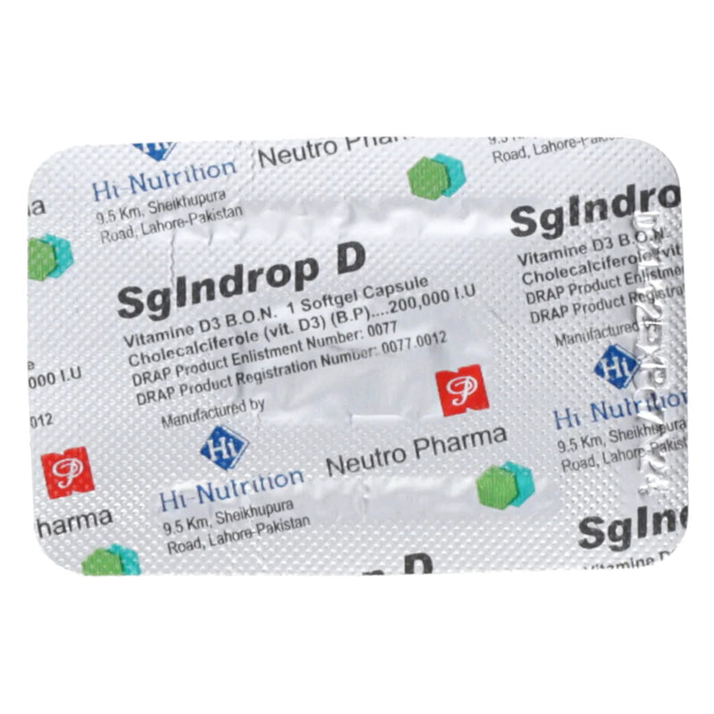 SGIndrop-D 200,000IU SoftGel Cap 1's