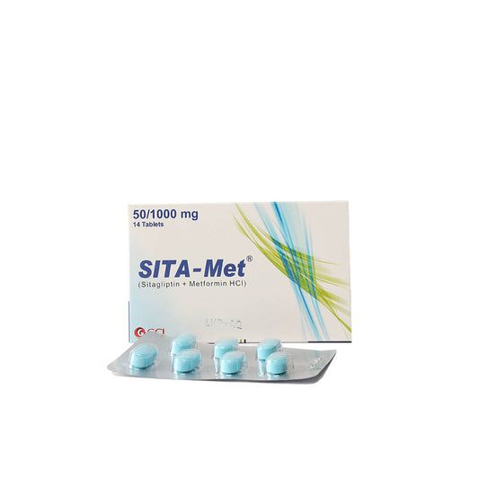 Sita Met Tab 50mg/1000mg 14s