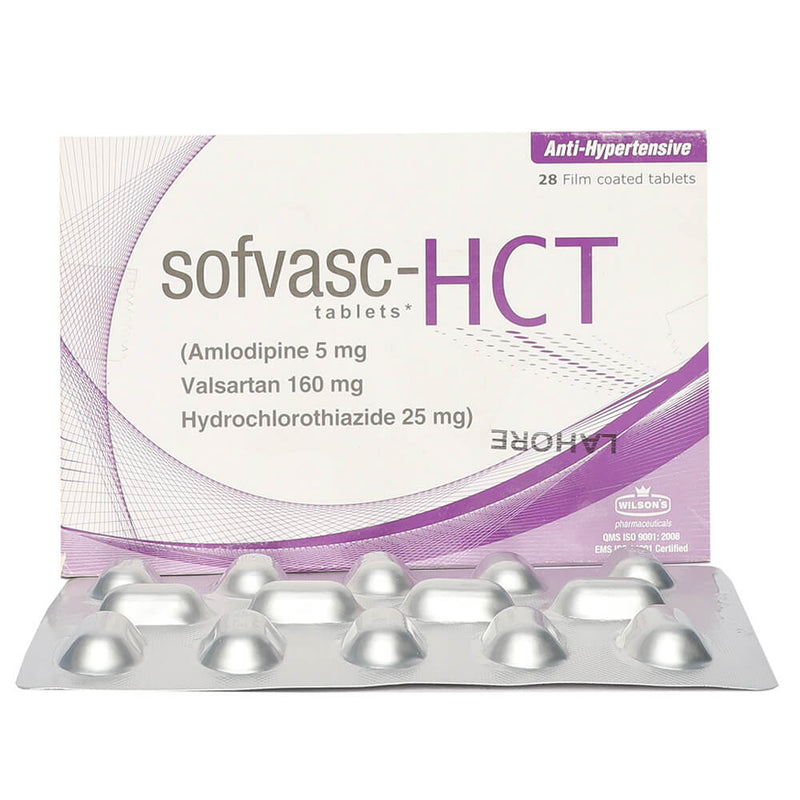 Sofvasc HCT Tab 5/160/25mg 2x14's