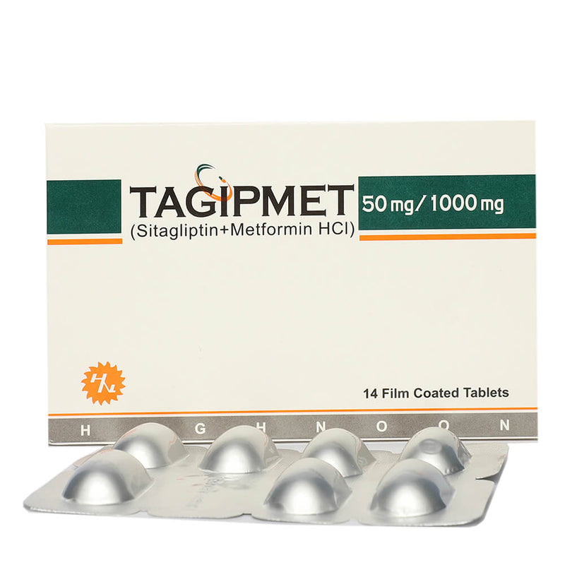 Tagipmet Tab 50mg/1000mg 14's