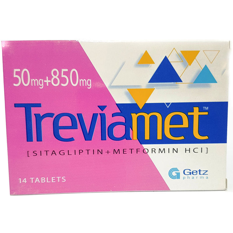 Treviamet Tab 50mg/850mg 14's