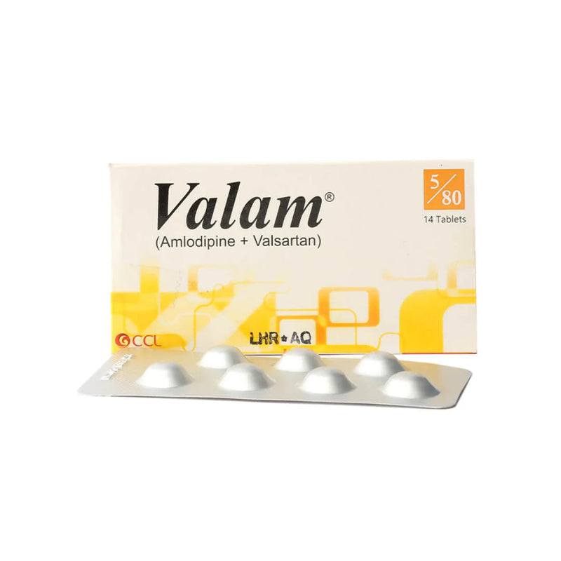 Valam Tab 5mg/80mg 14's