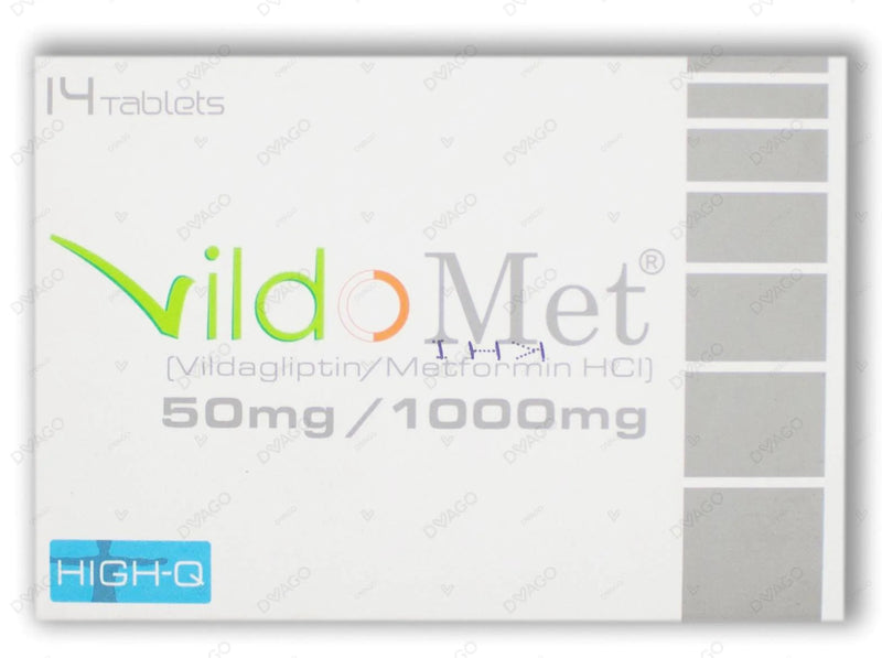 Vildomet Tab 50mg/1000mg 14's