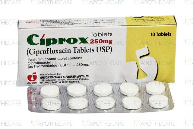 Ciprox Tab 250mg 10's