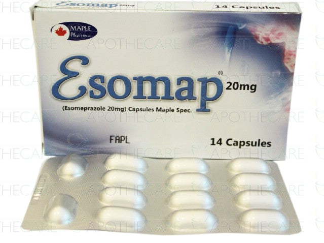 Esomap Cap 20mg 14's