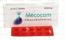 Mecocam Tab 500mcg 2x10's