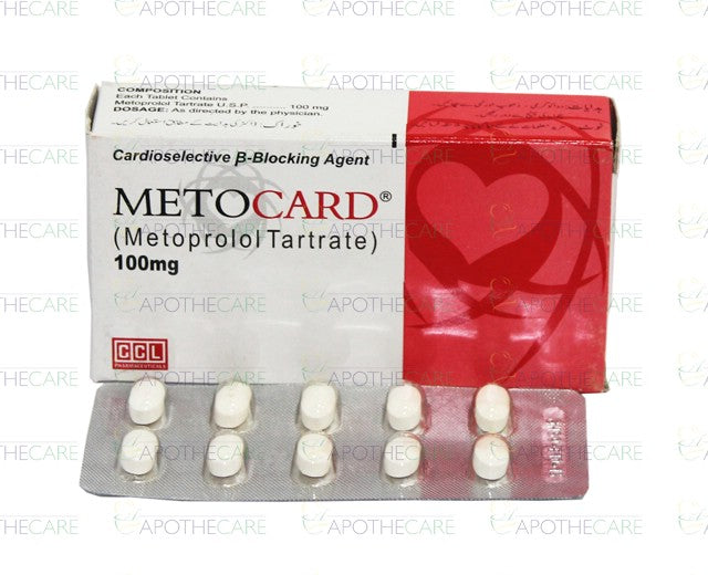 Metocard Tab 100mg 30's