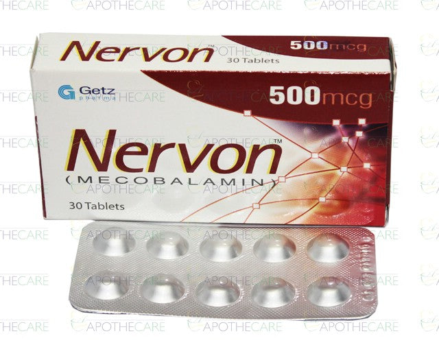 Nervon Tab 500mcg 30's