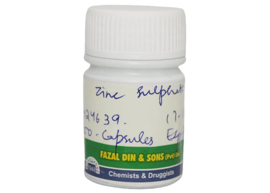 Zinc sulphate Cap 25mg 10's